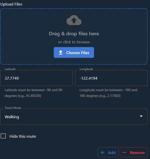 Route Point Media Type