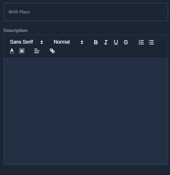 Family Member Information