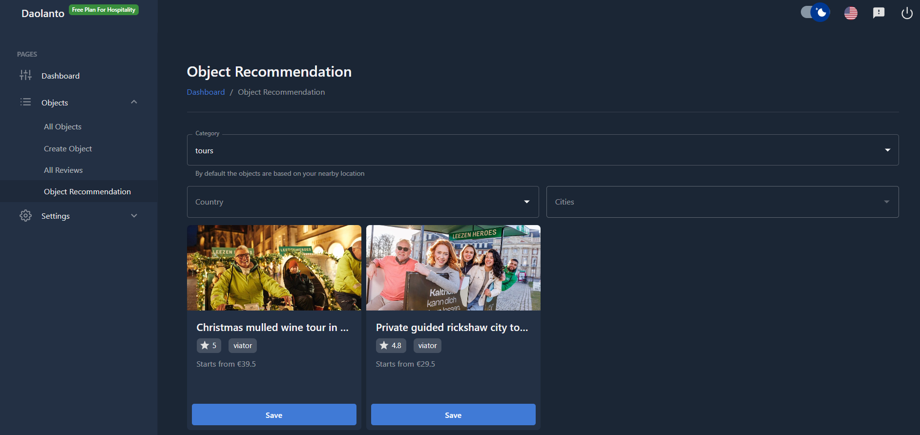 Object Recommendation