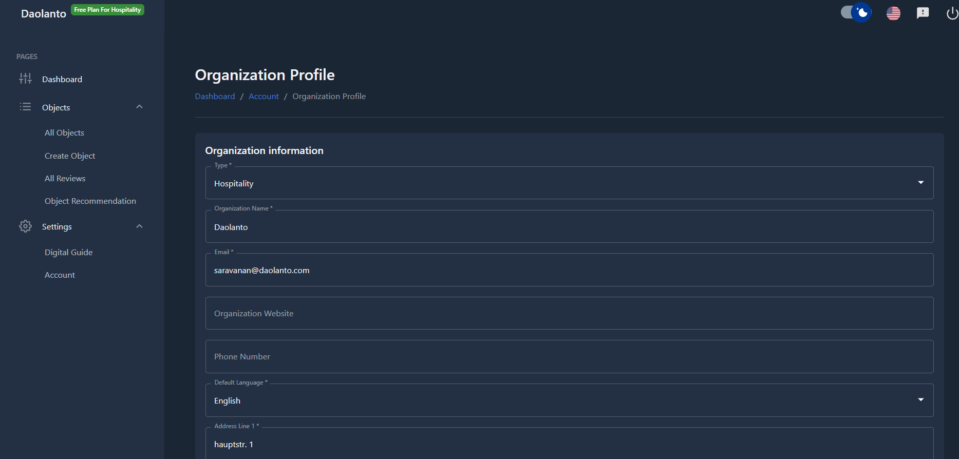 Organization Profile